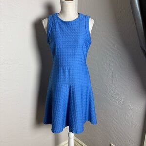 Donna Morgan Women's Blue‎ Sleeveless Fit and Flare Midi Dress Size 6